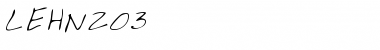 Download LEHN203 Regular Font Title Preview