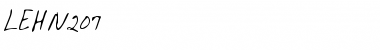 Download LEHN207 Regular Font Title Preview