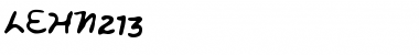 Download LEHN213 Regular Font Title Preview