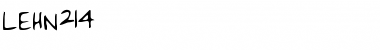 Download LEHN214 Regular Font Title Preview