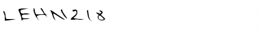 Download LEHN218 Regular Font Title Preview