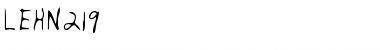 Download LEHN219 Regular Font Title Preview