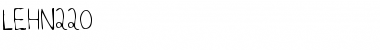 Download LEHN220 Regular Font Title Preview