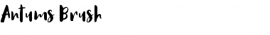 Download Antums Brush Regular Font Title Preview