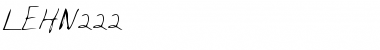 Download LEHN222 Regular Font Title Preview