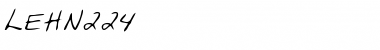 Download LEHN224 Regular Font Title Preview