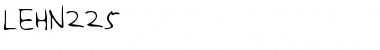 Download LEHN225 Regular Font Title Preview