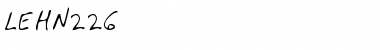 Download LEHN226 Regular Font Title Preview