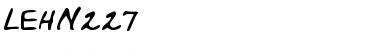 Download LEHN227 Regular Font Title Preview