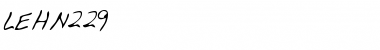 Download LEHN229 Regular Font Title Preview