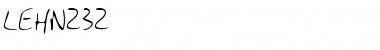 Download LEHN232 Regular Font Title Preview