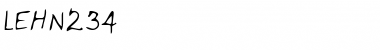 Download LEHN234 Regular Font Title Preview