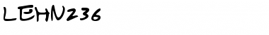 Download LEHN236 Regular Font Title Preview