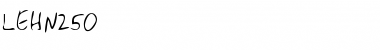 Download LEHN250 Regular Font Title Preview