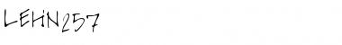 Download LEHN257 Regular Font Title Preview