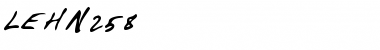 Download LEHN258 Regular Font Title Preview