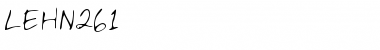 Download LEHN261 Regular Font Title Preview