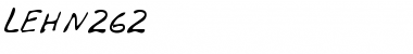 Download LEHN262 Regular Font Title Preview