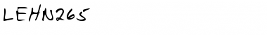 Download LEHN265 Regular Font Title Preview