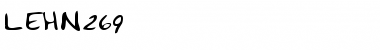 Download LEHN269 Regular Font Title Preview