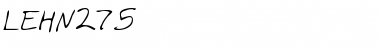 Download LEHN275 Regular Font Title Preview