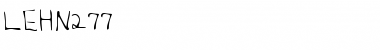 Download LEHN277 Regular Font Title Preview