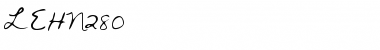 Download LEHN280 Regular Font Title Preview
