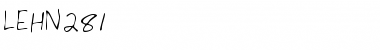 Download LEHN281 Regular Font Title Preview