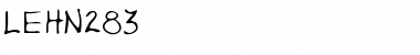 Download LEHN283 Regular Font Title Preview