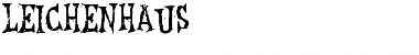 Download Leichenhaus Regular Font Title Preview