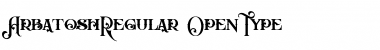 Download Arbatosh Regular Regular Font Title Preview