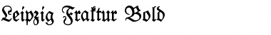 Download Leipzig Fraktur Bold Regular Font Title Preview