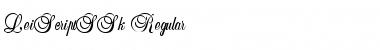 Download LeiScriptSSk Regular Font Title Preview