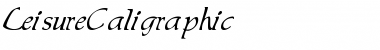 Download LeisureCaligraphic Regular Font Title Preview