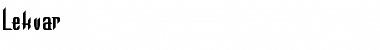 Download Lekvar Normal Font Title Preview
