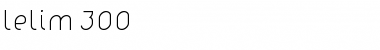 Download lelim 300 Font Title Preview