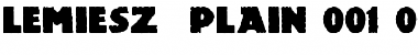 Download Lemiesz (Plain):001.001 (Plain):001.001 Font Title Preview