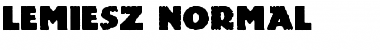 Download Lemiesz-Normal Regular Font Title Preview