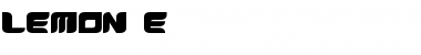 Download LEMON E Font Title Preview