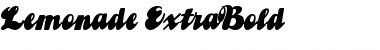 Download Lemonade ExtraBold Font Title Preview