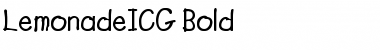 Download LemonadeICG Bold Font Title Preview