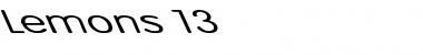 Download Lemons 13 Regular Font Title Preview