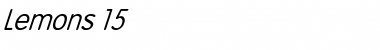 Download Lemons 15 Italic Font Title Preview
