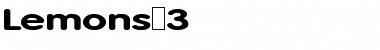 Download Lemons 3 Regular Font Title Preview