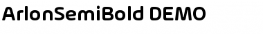 Download Arlon SemiBold DEMO Font Title Preview