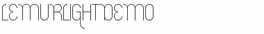 Download Lemur_Light_DEMO Regular Font Title Preview