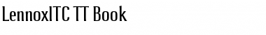 Download LennoxITC TT Book Font Title Preview