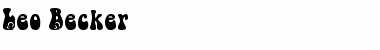 Download Leo Becker Normal Font Title Preview