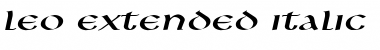 Download Leo Extended Italic Font Title Preview