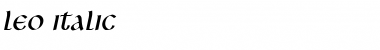 Download Leo Italic Font Title Preview